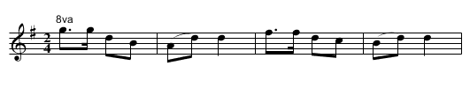 's Hirtamadl - staff notation