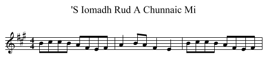 'S Iomadh Rud A Chunnaic Mi - staff notation