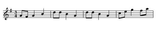Sa na boru fijaleczki - staff notation
