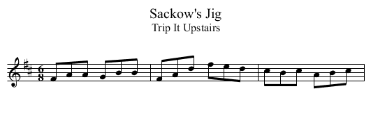 Sackow's Jig - staff notation
