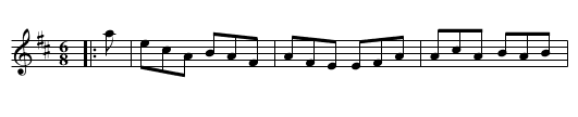 Saddle the Pony - staff notation