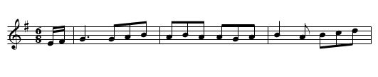Saddly the Pony - staff notation