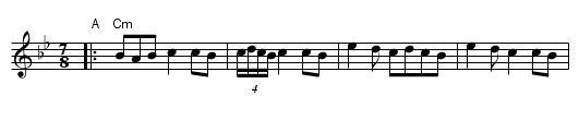 Sadilo Mome - staff notation
