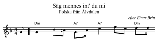S&auml;g mennes int' du mi - staff notation