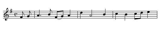 Said the Father to the Daughter - staff notation