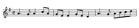 Sailing into Walpole's Marsh - staff notation