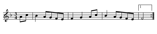 Sailor's Complaint, The - staff notation