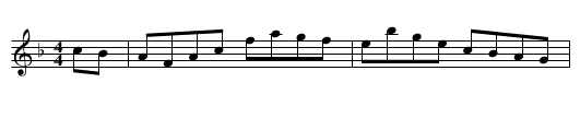 Sailor's Hornpipe [8] - staff notation