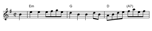 Sailor's Hornpipe - staff notation