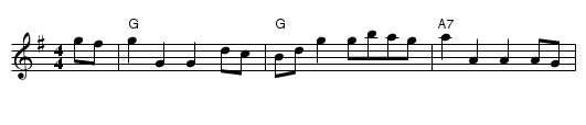 Sailor's Hornpipe - staff notation