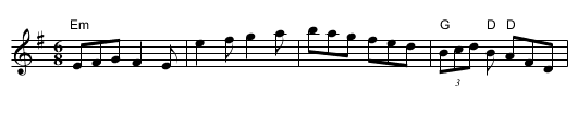 Sailor's Wife - staff notation