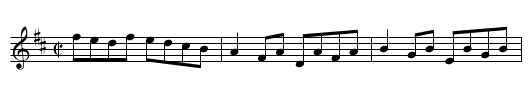 Saint Anne's Reel - staff notation
