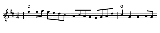 Saint Anne's Reel - staff notation