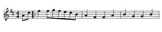 Saint Anne's Reel - staff notation