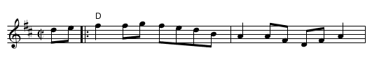 Saint Anne's Reel - staff notation