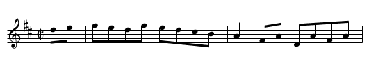 Saint Anne's Reel - staff notation