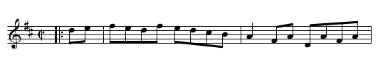 Saint Anne's Reel - staff notation