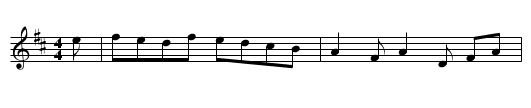 Saint Annes reel - staff notation