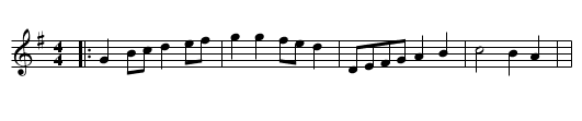 Saint Columb's Sword - staff notation