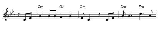 Saint James Infirmary Blues - staff notation