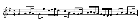 Saint Mary's - staff notation