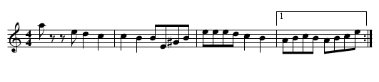 S&auml;kkij&auml;rven polka - staff notation