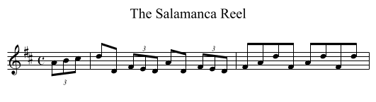 Salamanca Reel, The - staff notation