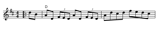 Salamanca Reel - staff notation