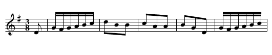 Salamanca Waltz - staff notation