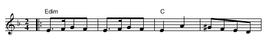 Salcioara - staff notation