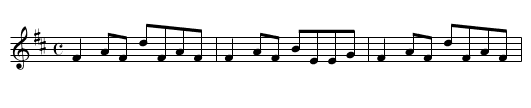 Sall's Delight - staff notation