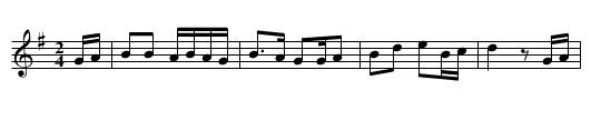Sally Ann [4] - staff notation