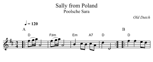Sally from Poland - staff notation