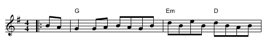 Sally Gardens, The - staff notation