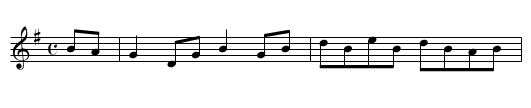 Sally Gardens - staff notation