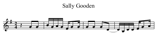 Sally Gooden - staff notation