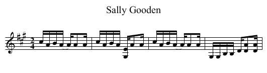 Sally Gooden - staff notation