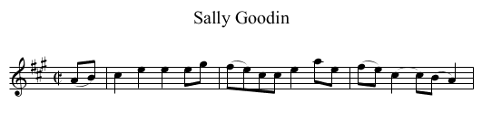 Sally Goodin - staff notation