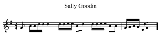 Sally Goodin - staff notation