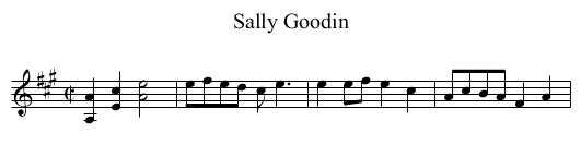 Sally Goodin - staff notation
