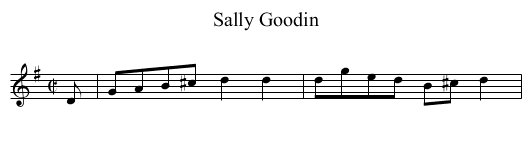 Sally Goodin - staff notation