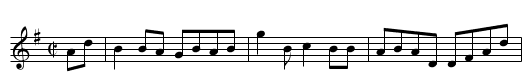 Sally in the Garden [2] - staff notation