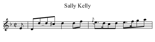Sally Kelly - staff notation