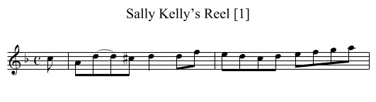 Sally Kelly’s Reel [1] - staff notation