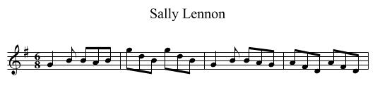 Sally Lennon - staff notation