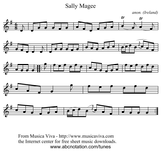 Sally Magee - staff notation