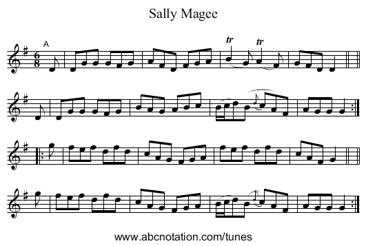 Sally Magee - staff notation