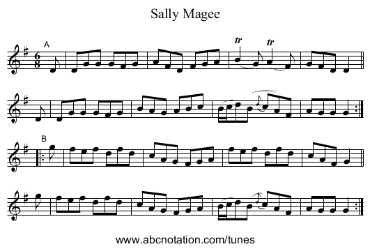 Sally Magee - staff notation