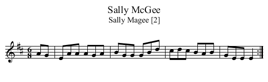 Sally McGee - staff notation