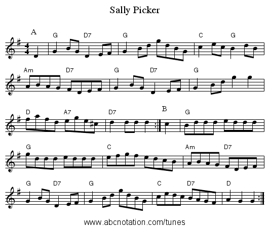 Sally Picker - staff notation